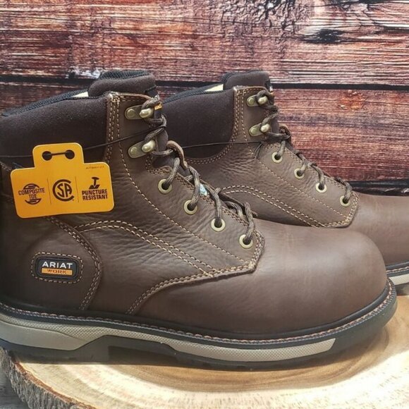 NWT Ariat Womens Riveter 9.5 C Wide CSA H2O Composite Toe Work Boots 10035773 - Picture 2 of 14